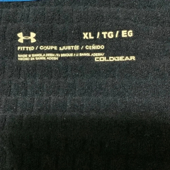 Men’s Under Armour Cold Gear 1/4 Zip Pullover Long Sleeve Shirt Size XL EUC - Picture 7 of 7